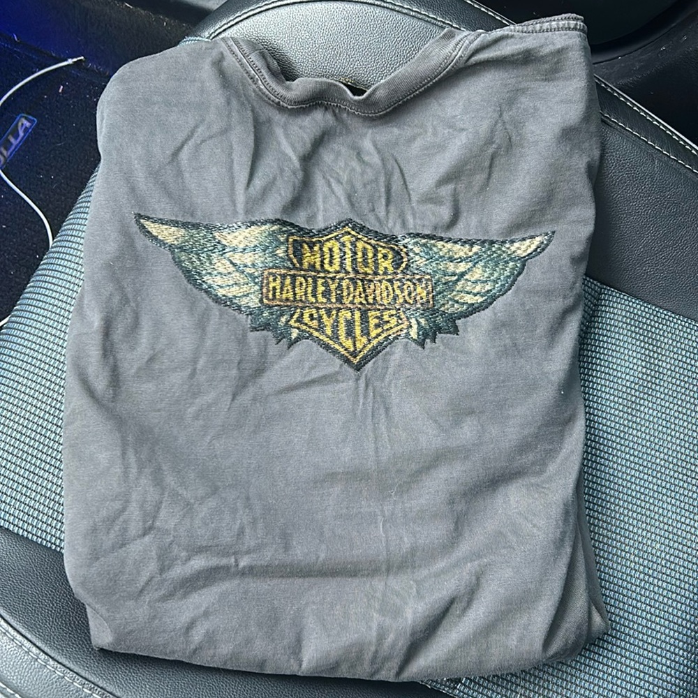 oversized vintage harley davidson shirt